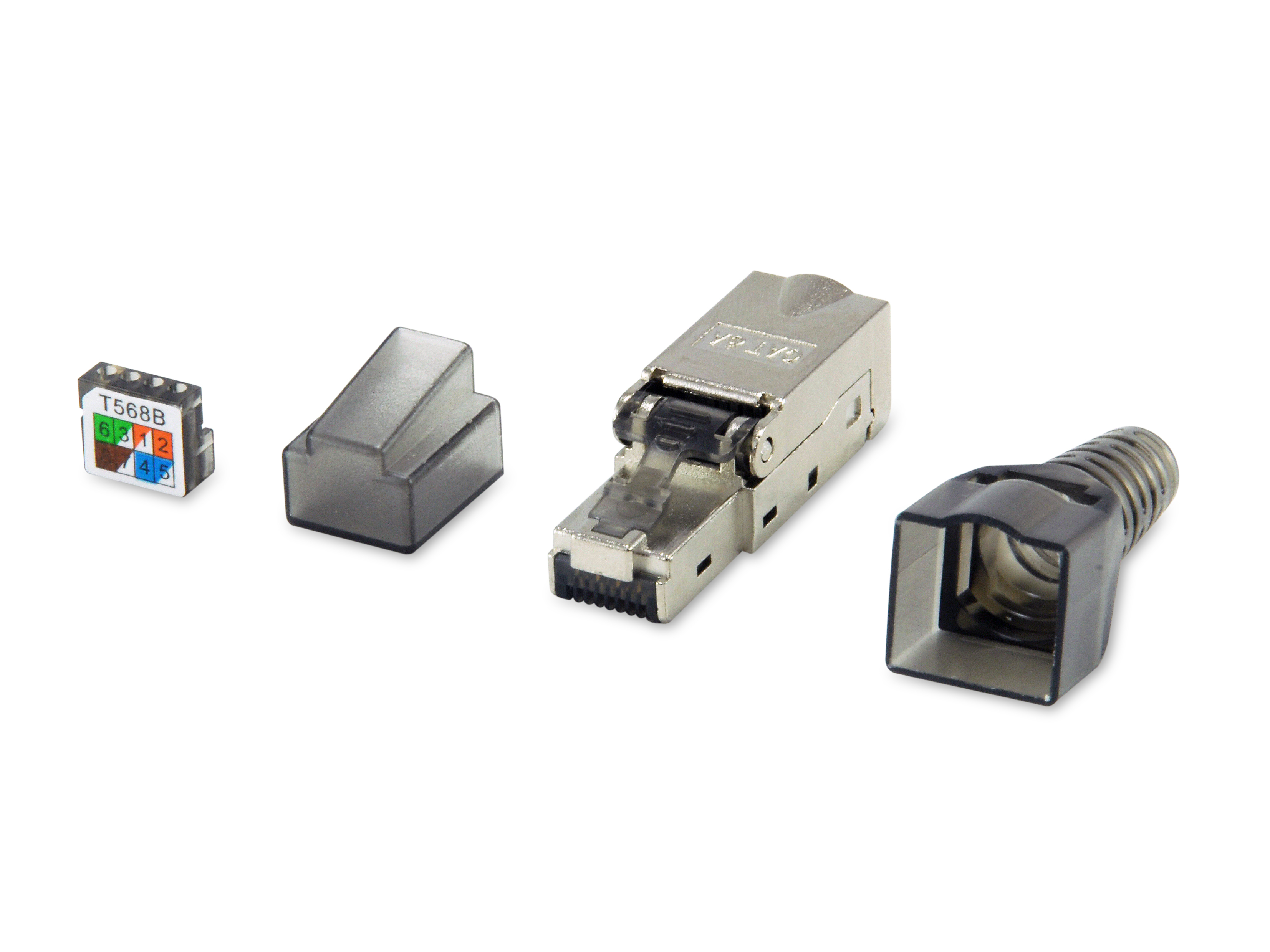 Equip Stecker Cat6a geschirmt RJ45 wzf. 5Stk silber Equip Stecker Cat6a geschirmt RJ45 wzf. 5Stk silber