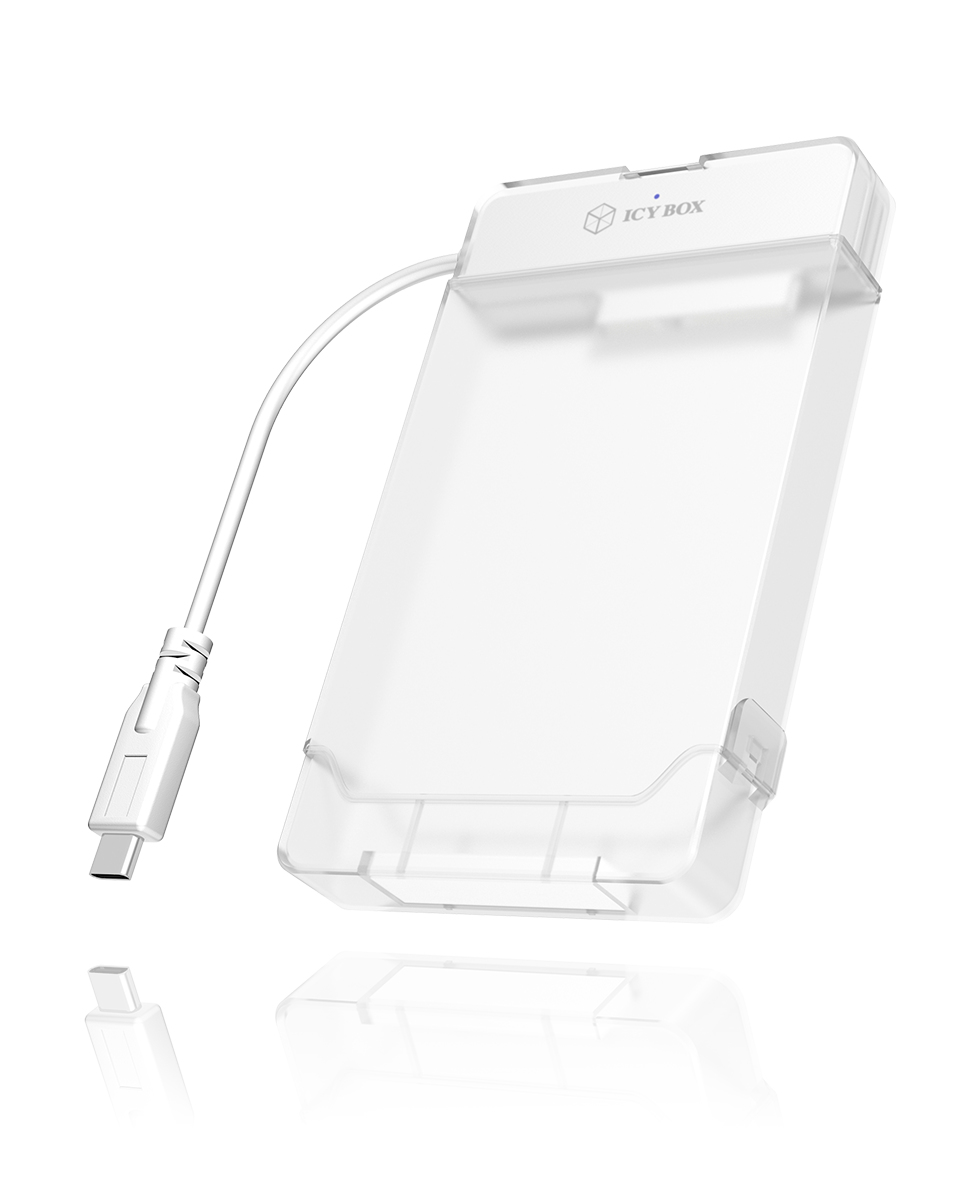 Adapter Kabel IcyBox 6,3cm SATA SSD -> USB 3.0 Type C (wh)
