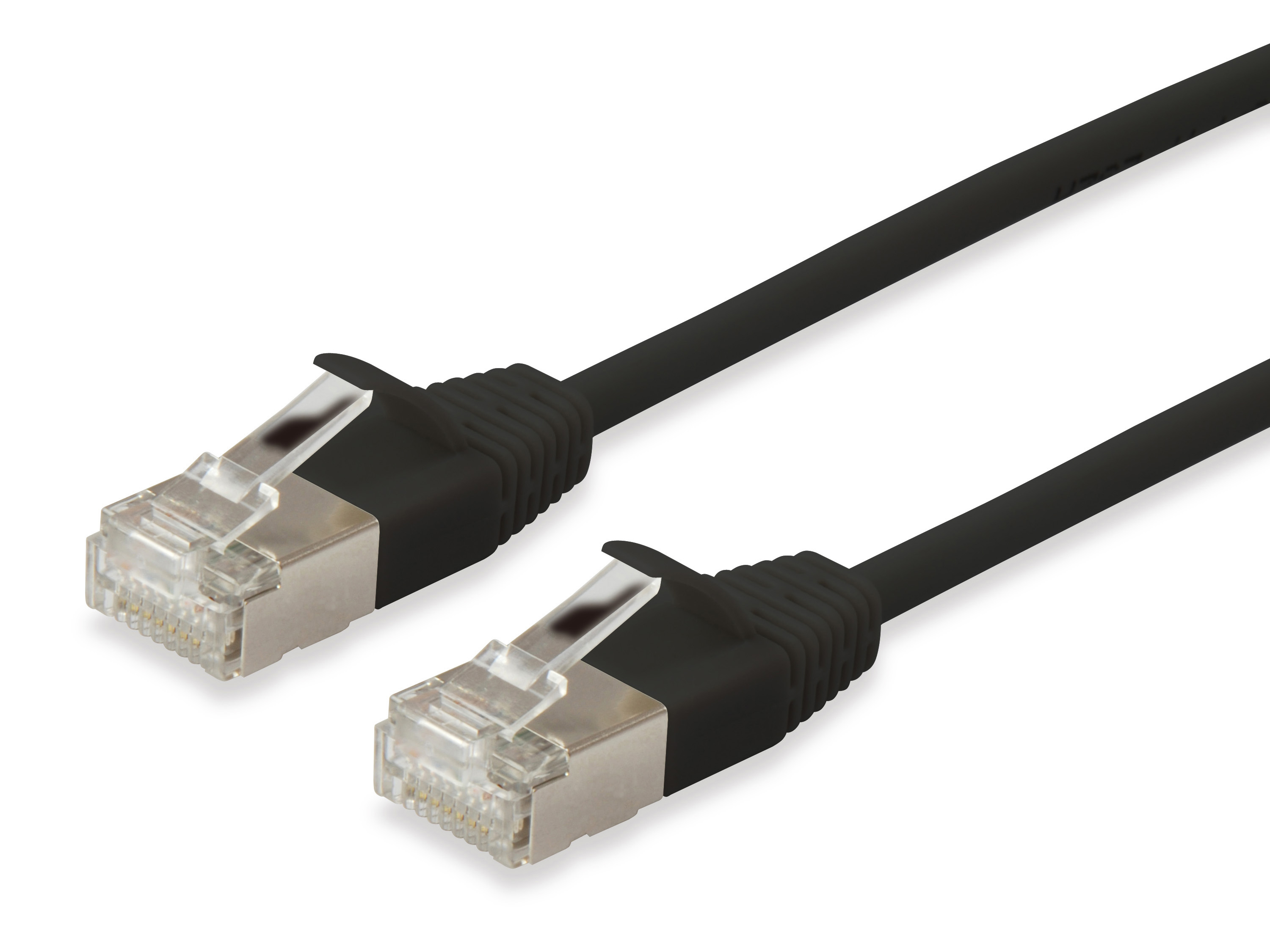 Equip Cat.6A F/FTP Slim-Patchkabel, 2.0m, Black