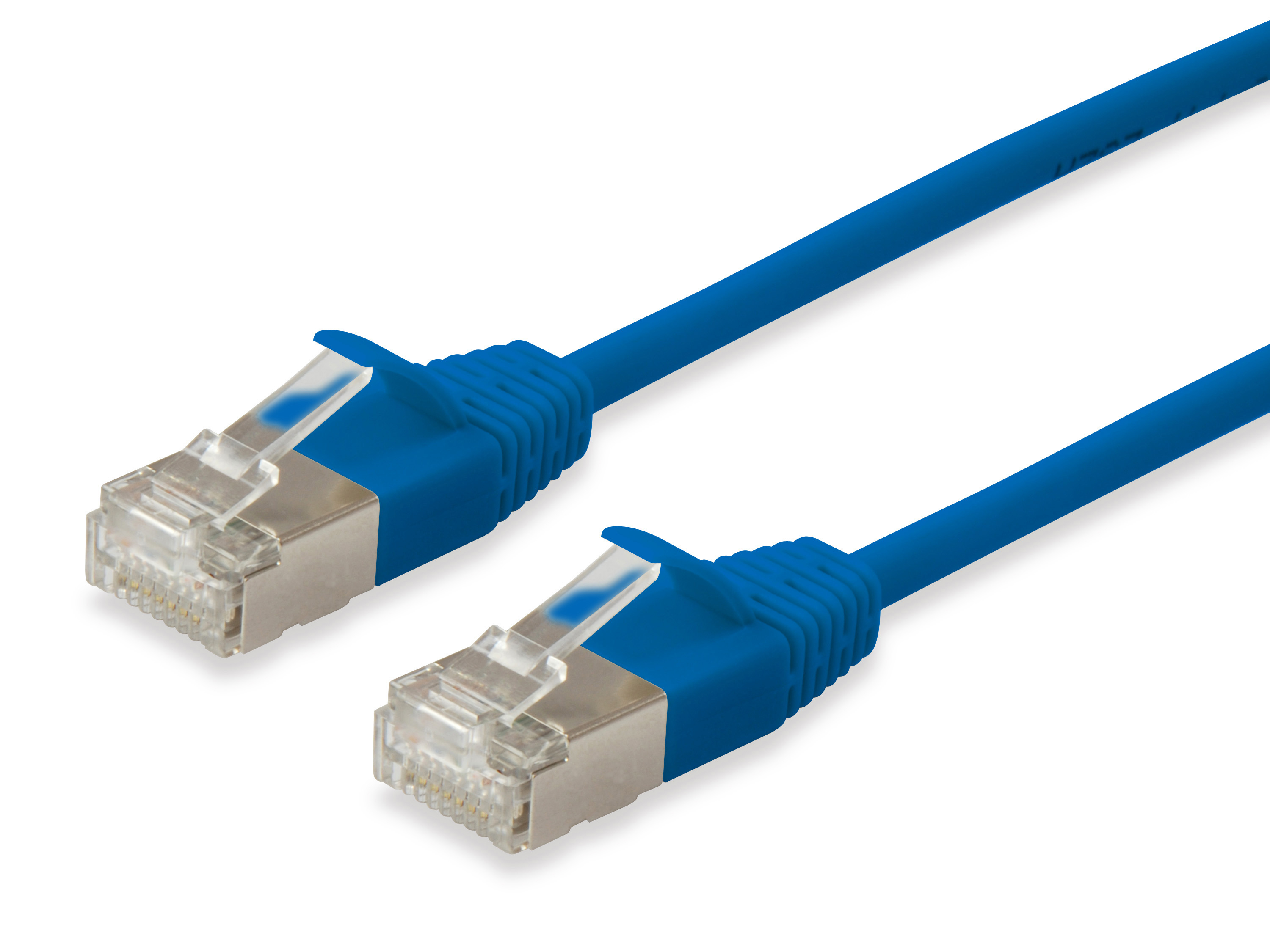 Equip Patchkabel Cat6A SlimFlex F/FTP 0.15m blau LSZH 2xRJ45 Polybeutel