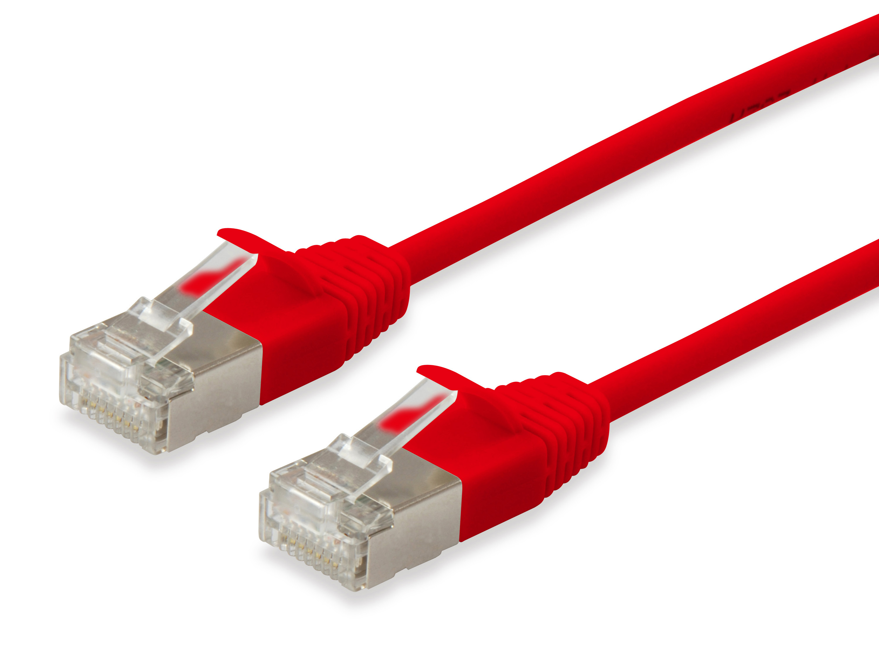 Equip Patchkabel Cat6A SlimFlex F/FTP 0.15m rot LSZH 2xRJ45 Polybeutel