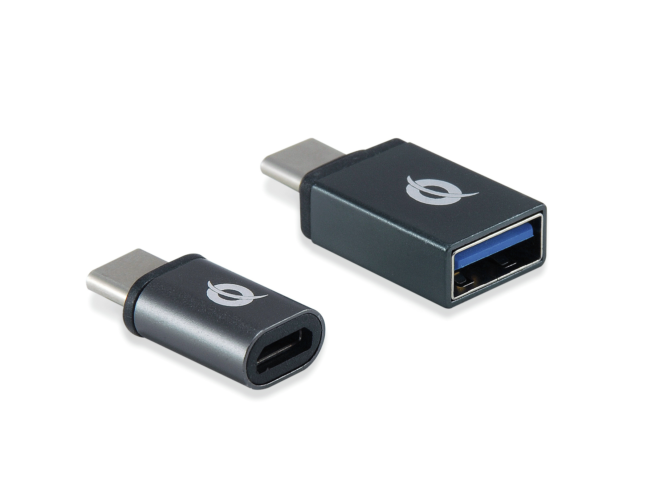 CONCEPTRONIC Adapter USB-C->-A/Micro-B  2Stk 480Mbs   OTG gr Adapter