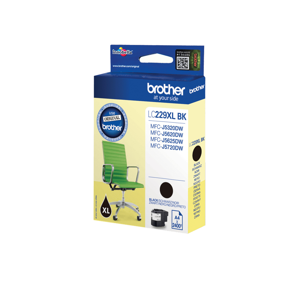 Patrone Brother LC-229XLBKBP MFC-J5620DW/J5625DW/J5720DW