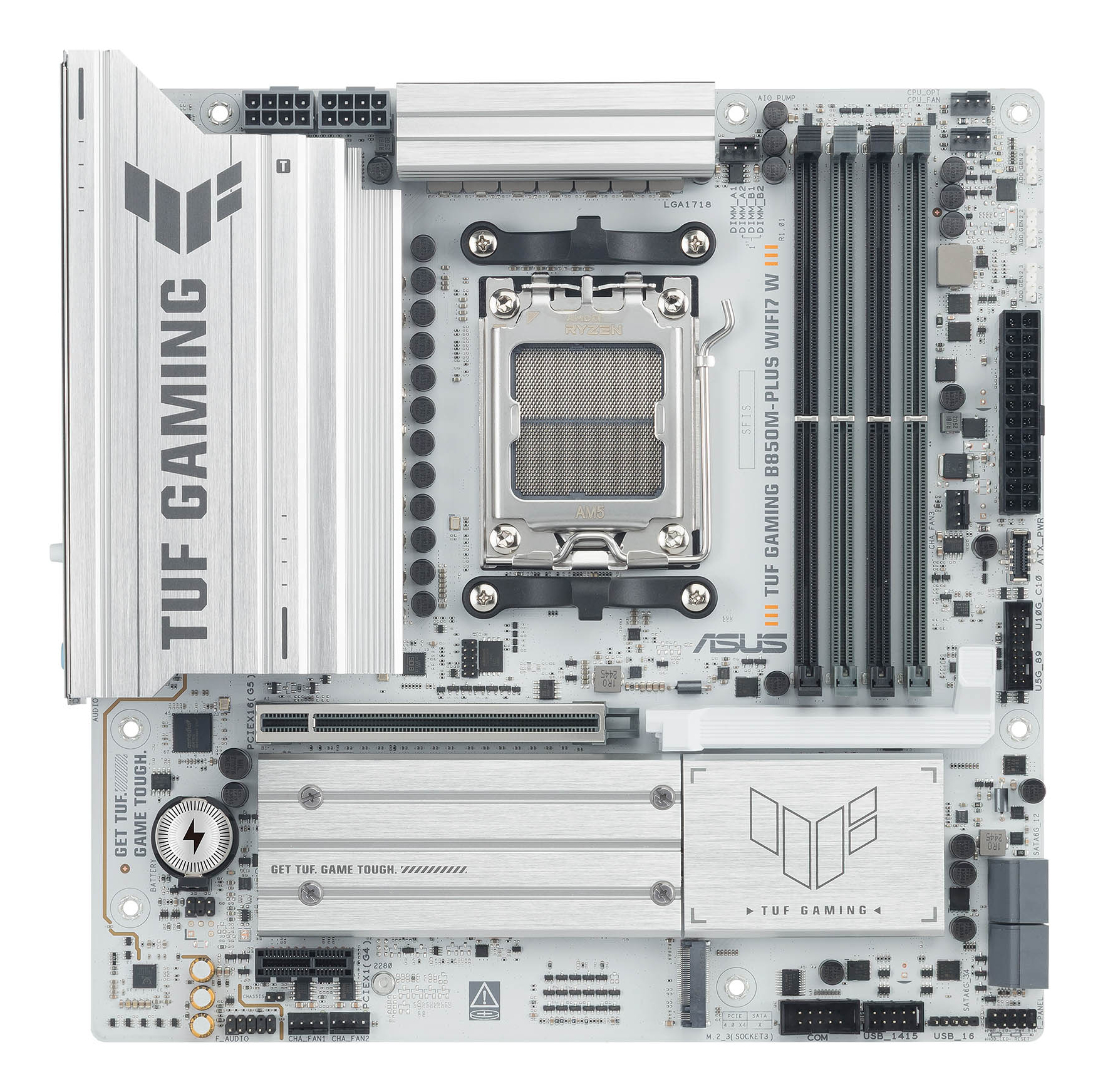 ASUS TUF GAMING B850M-PLUS WIFI7 W (AMD,AM5,DDR5,mATX)