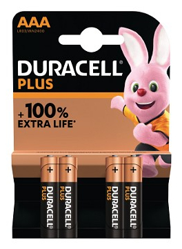 Duracell Batterie Plus -AAA (MN2400/LR03) BOOST K4 4St.