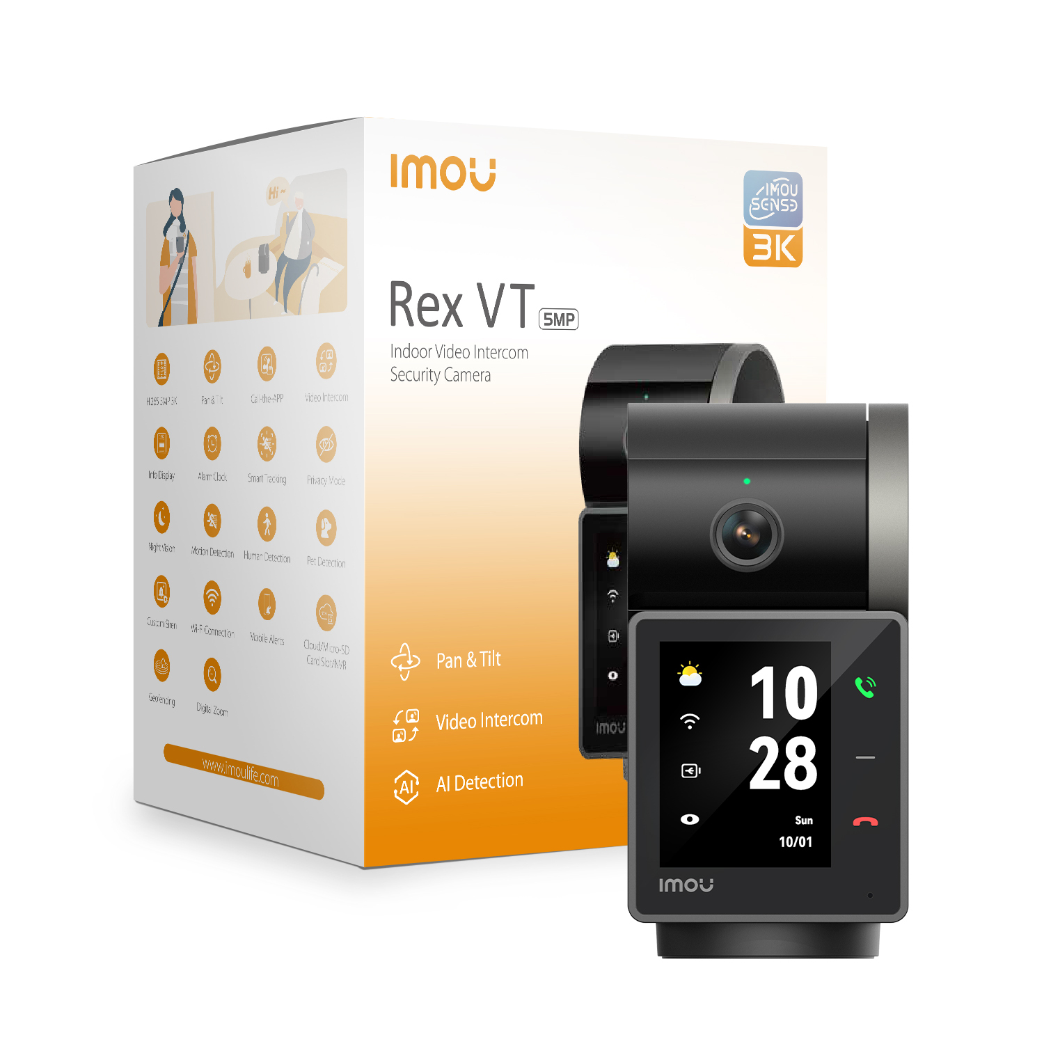 IMOU IPCam Rex VT Pro 5MP WLAN 3K    IR 20m Webcams
