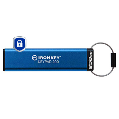 USB-Stick 256GB Kingston IronKey Keypad 200 retail