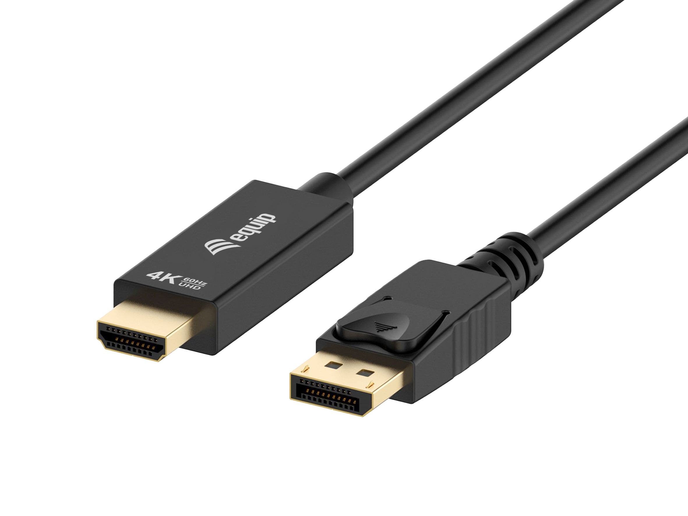 Equip HDMI Adapterkabel DP->HDMI 4K/60HZ St/St 1.00m schwarz