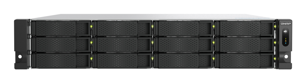 QNAP TS-H1277AXU-RP NAS Rack (2U) Intel Xeon E E-2136 16 GB DDR4 168 TB HDD QuTS hero Schwarz