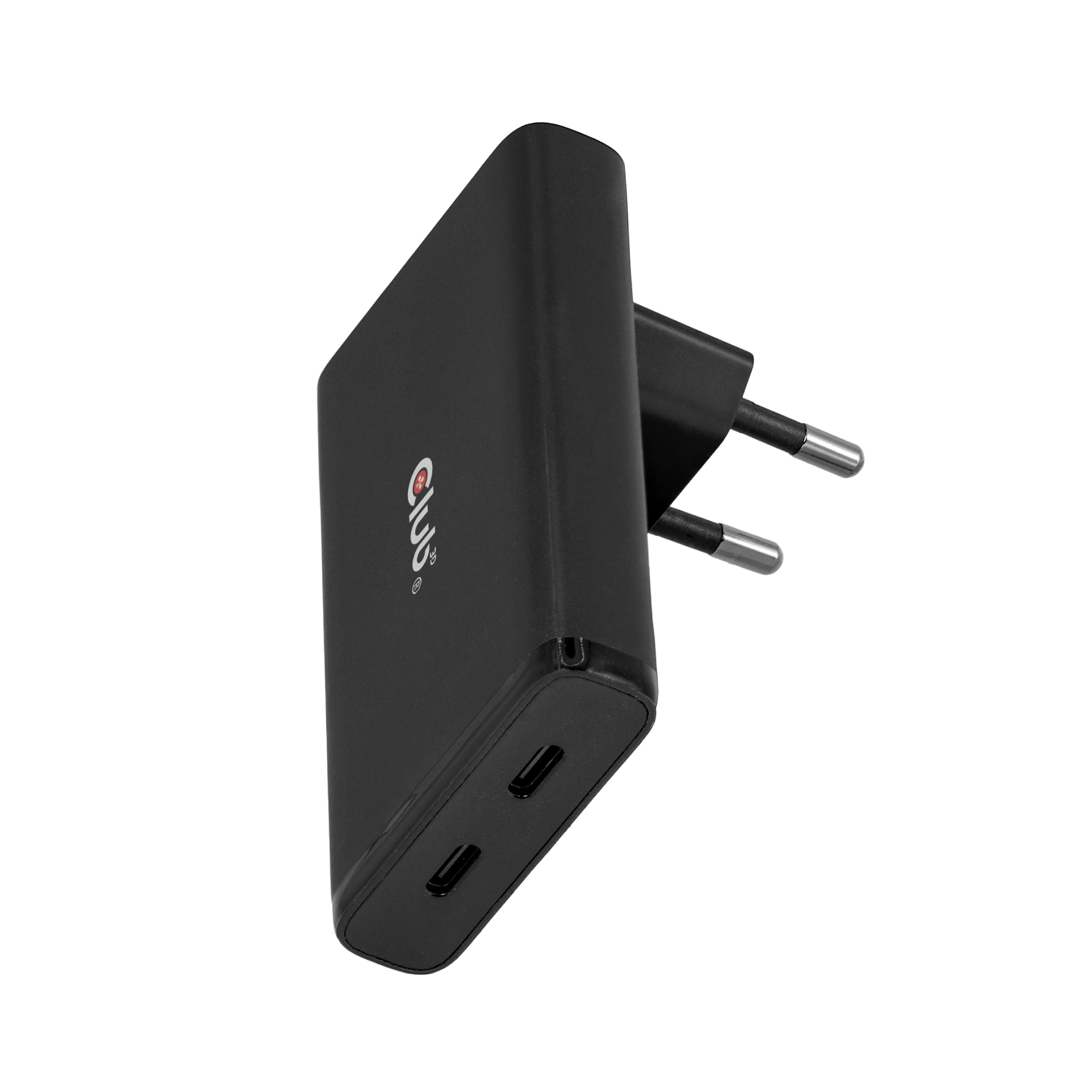 Club3D Ladegerät 2xUSB Typ C Slim PD3.1 65W, GaN retail