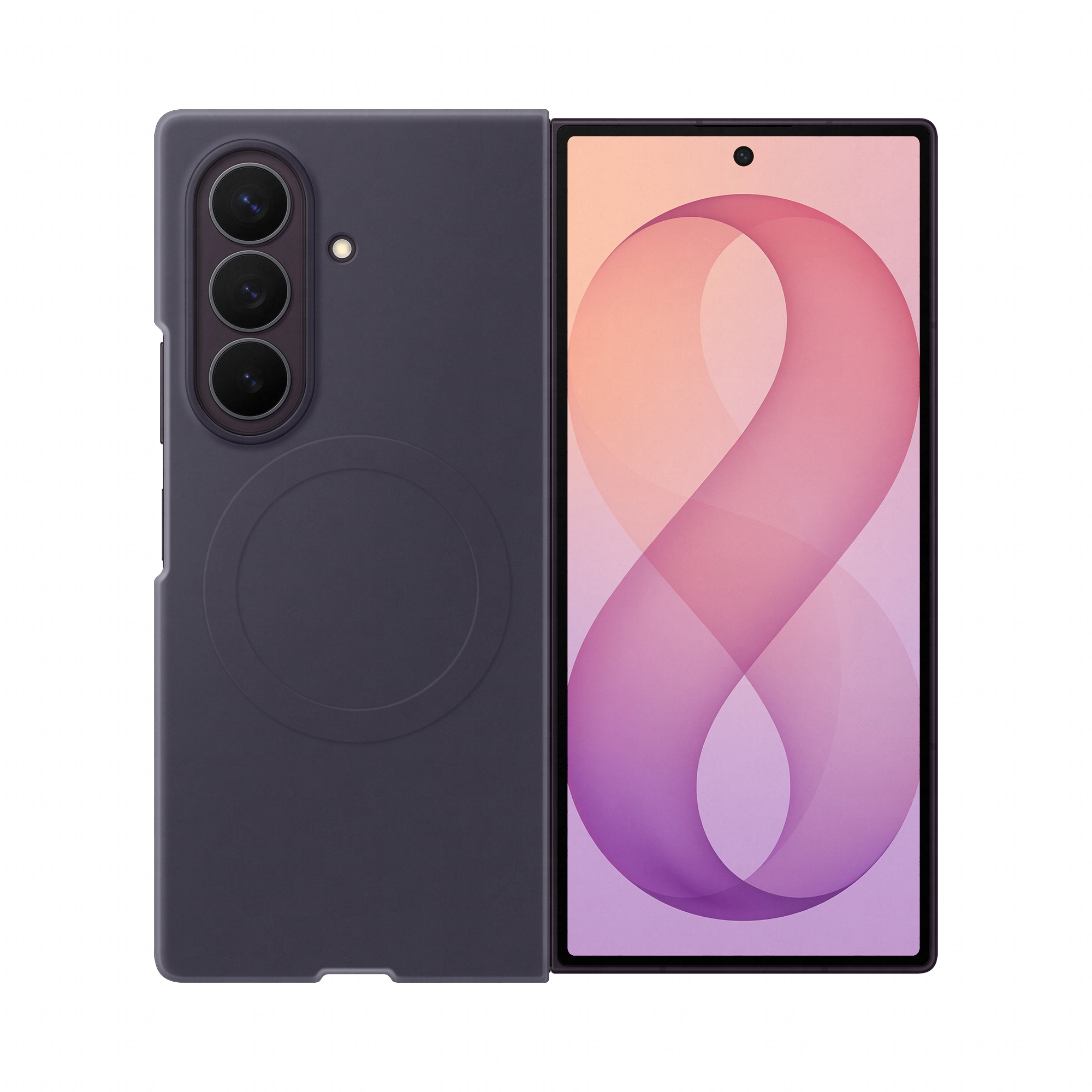 Samsung Smartphone Silicon Magnet Case Violet Fold 8 Ultra