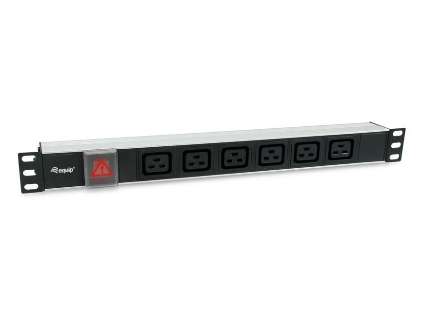 Equip 19" Steckdosenleiste 6xIEC C19+Switch->St.ICE C20 Alu. Equip 19" Steckdosenleiste 6xIEC C19+Switch->St.ICE C20 Alu.