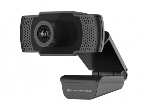 CONCEPTRONIC Webcam USB-A2.0 90° 1080P/&shy;30Hz FullHD +Mikro sw