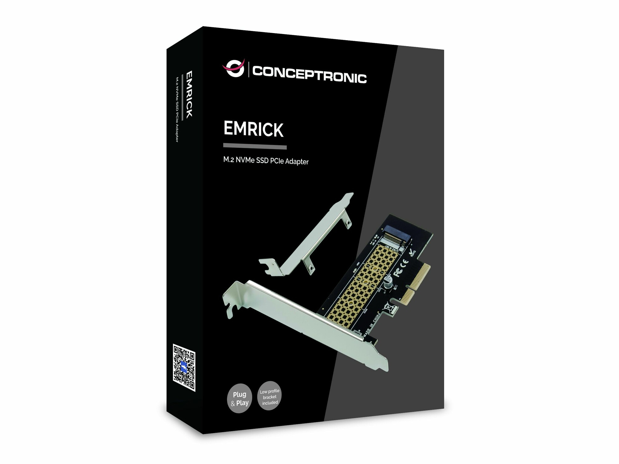 Conceptronic EMRICK M.2-NVMe-SSD-PCIe-Adapter