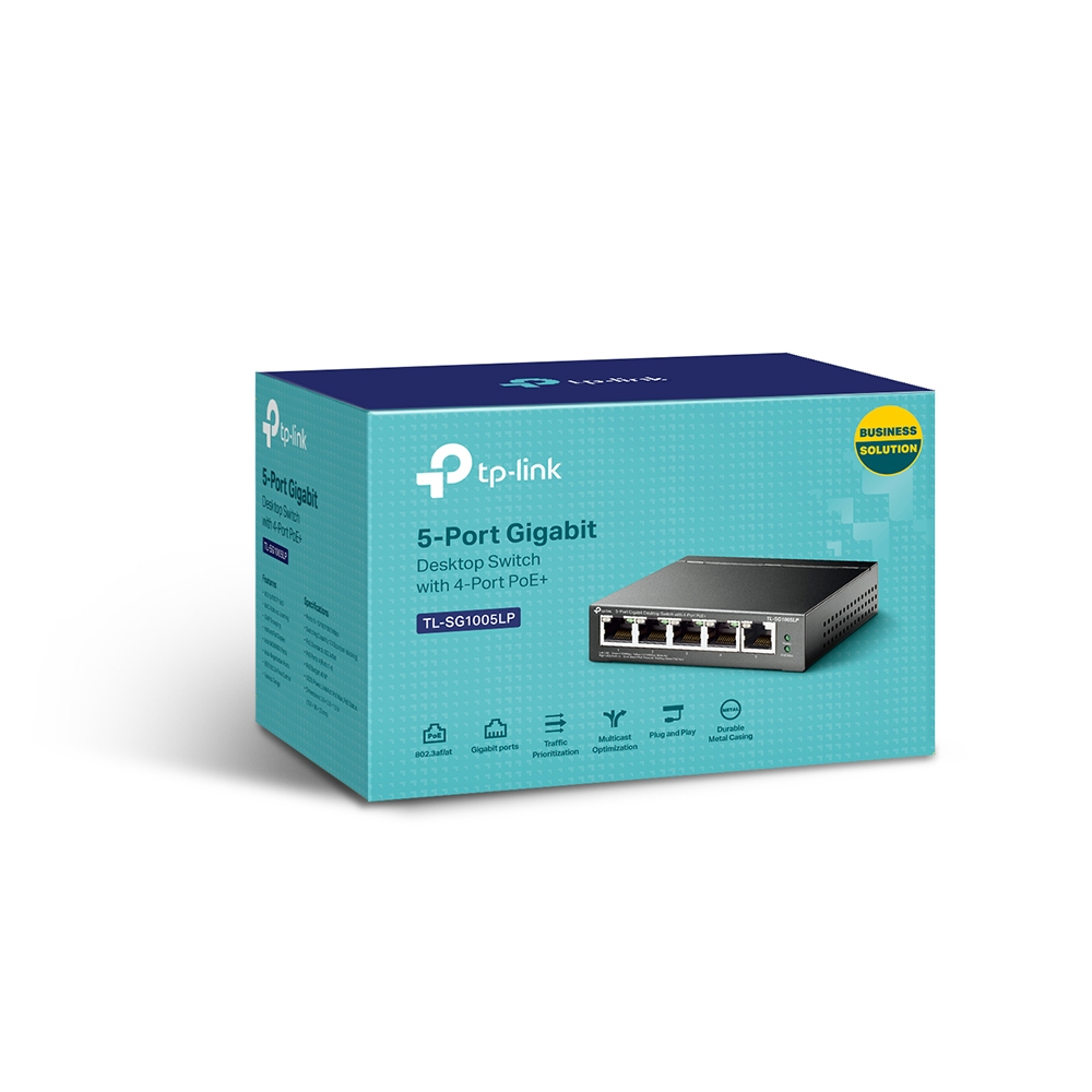 TP-Link Switch 5x GE TL-SG1005LP (davon 4xPOE+) V4.6