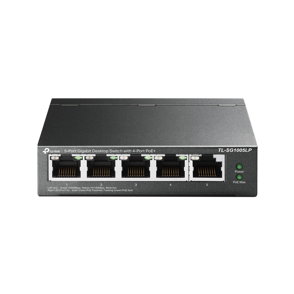 TP-Link Switch 5x GE TL-SG1005LP (davon 4xPOE+) V4.6