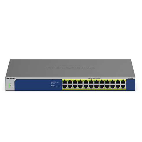 NETGEAR Switch 24x GE GS524PP-100EUS PoE+ Unmanaged Switch