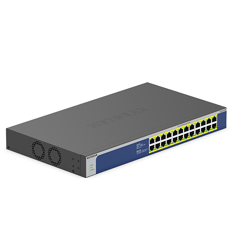 NETGEAR Switch 24x GE GS524PP-100EUS PoE+ Unmanaged Switch