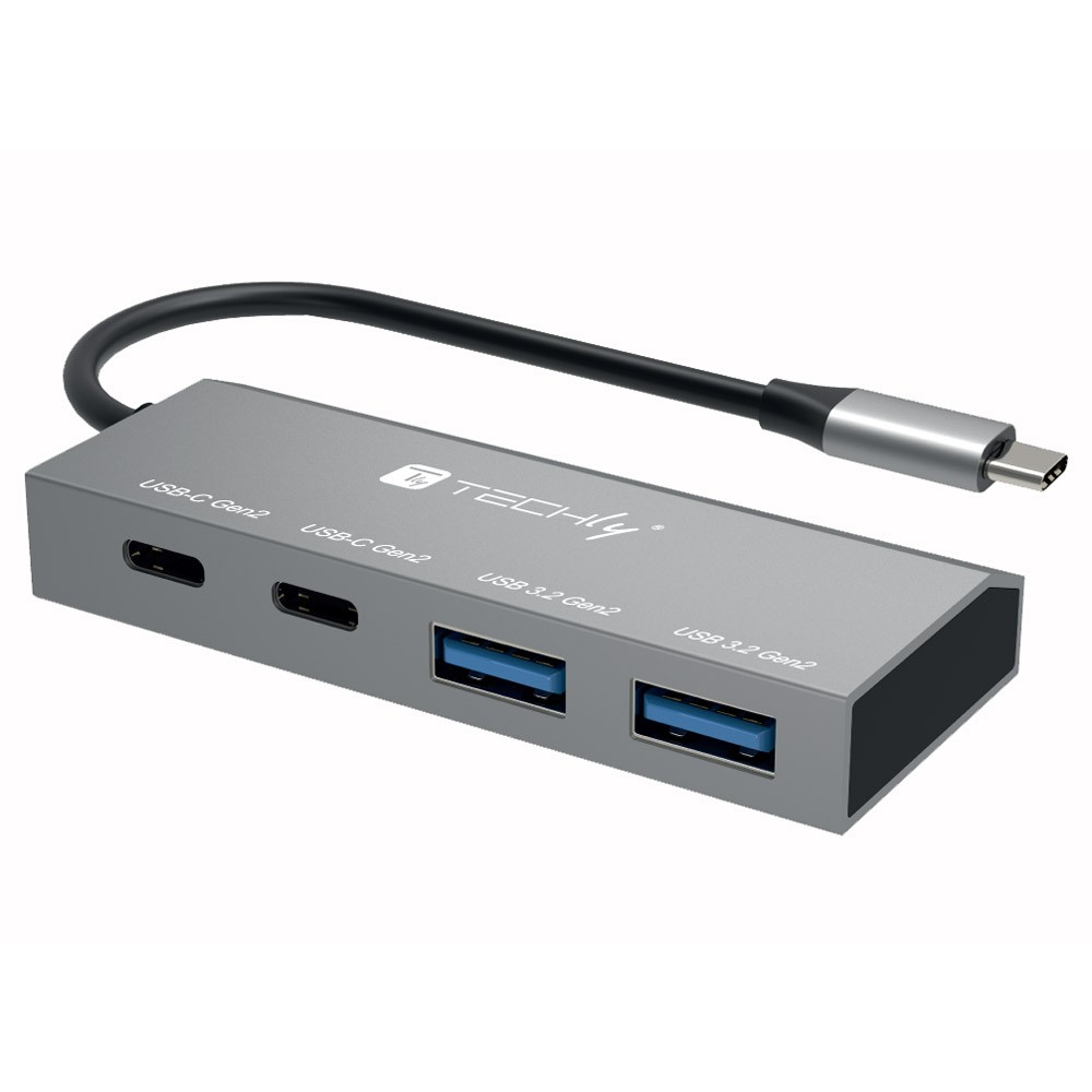 Techly Hub USB 3.2 2xUSB-A/&shy;2x USB C