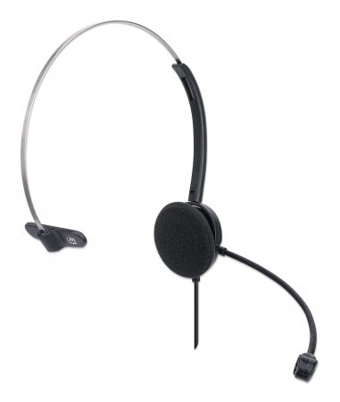 MANHATTAN Mono USB-Headset Ohrauflegendes Design (On-Ear)