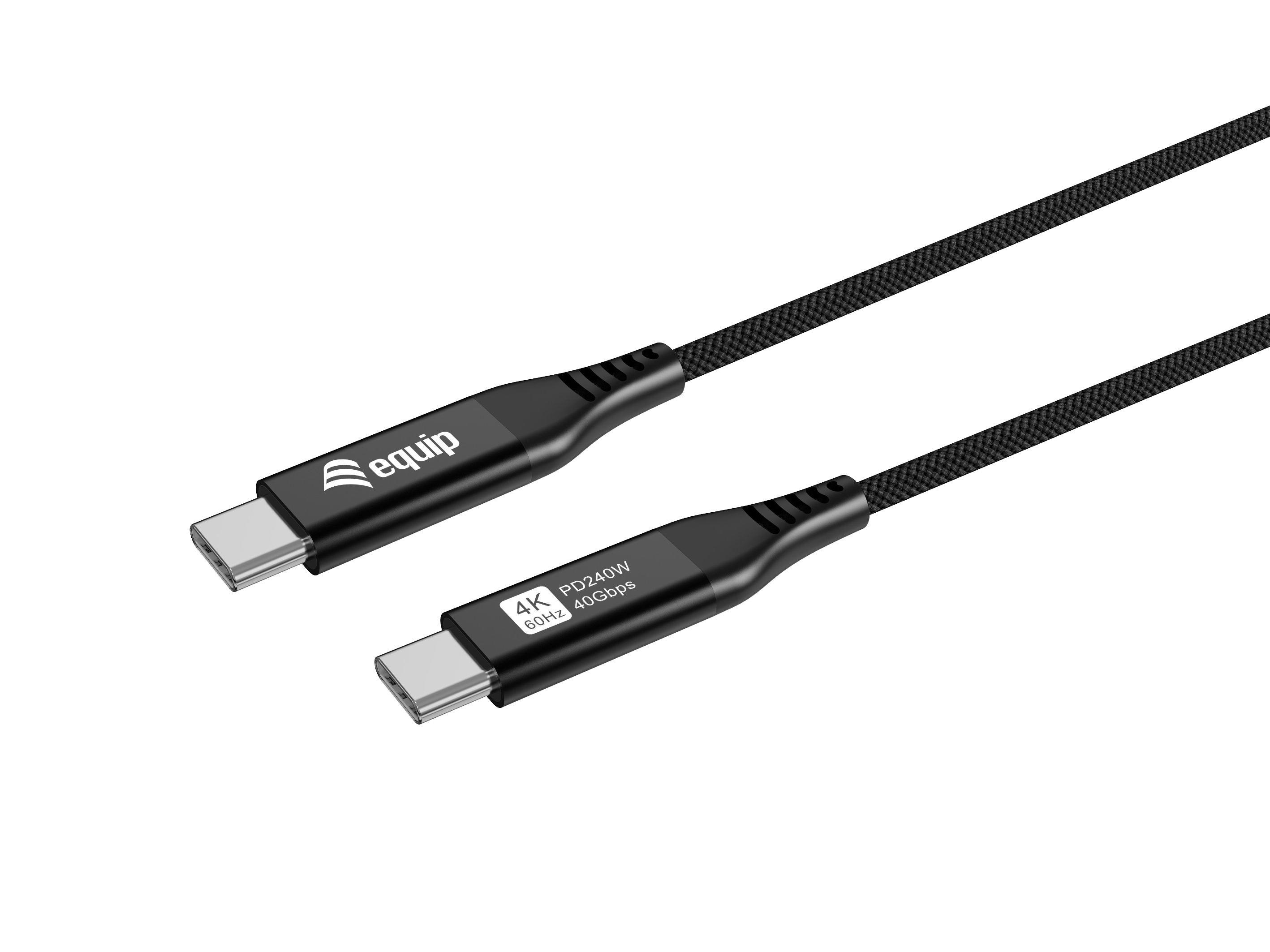 Equip Kabel USB-C4.0->C Slim PD240W St/&shy;St 1.20m schwarz