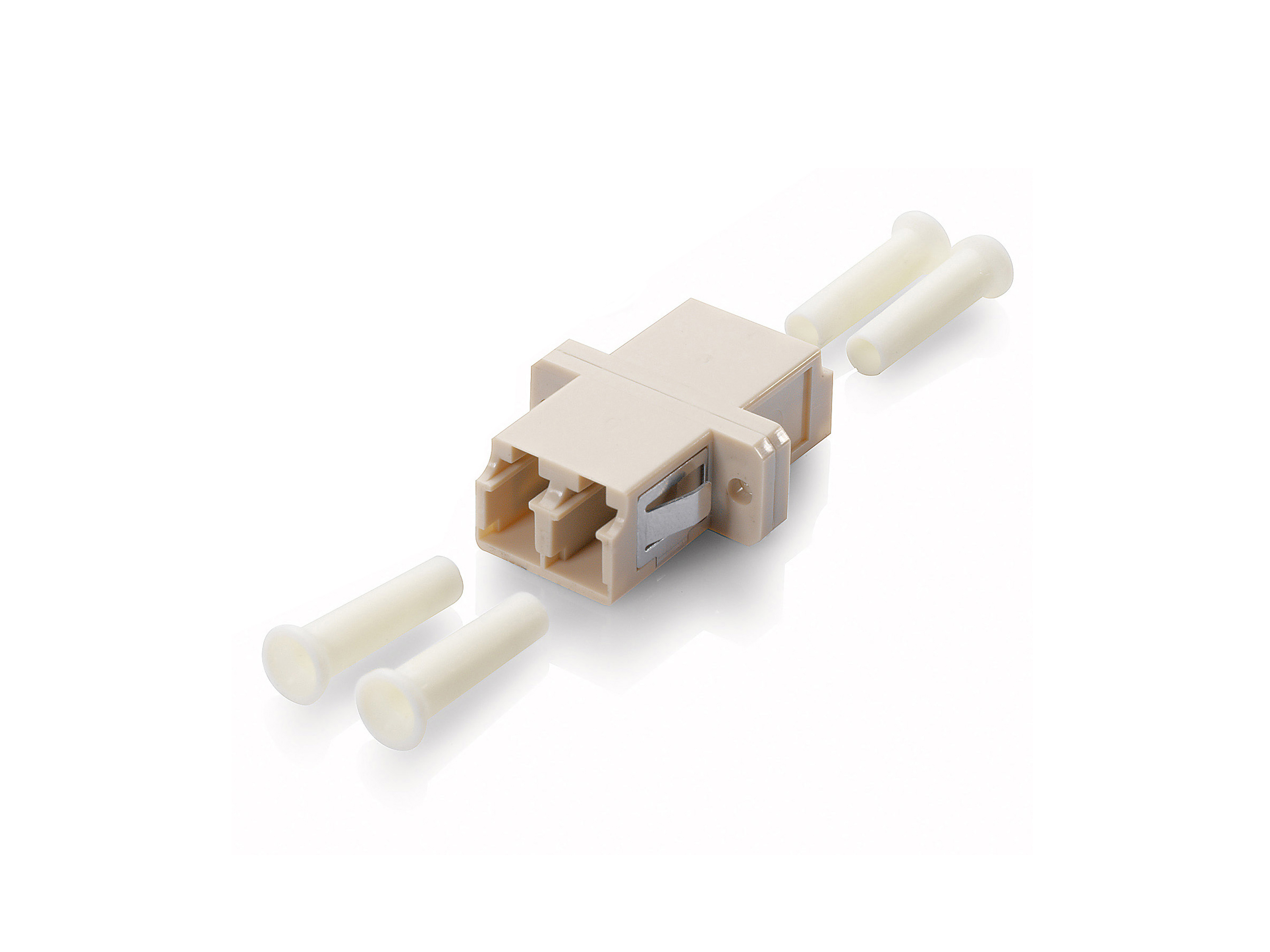 Equip LWL-Koppler LC->LC Multimode OM3 12Stk beige