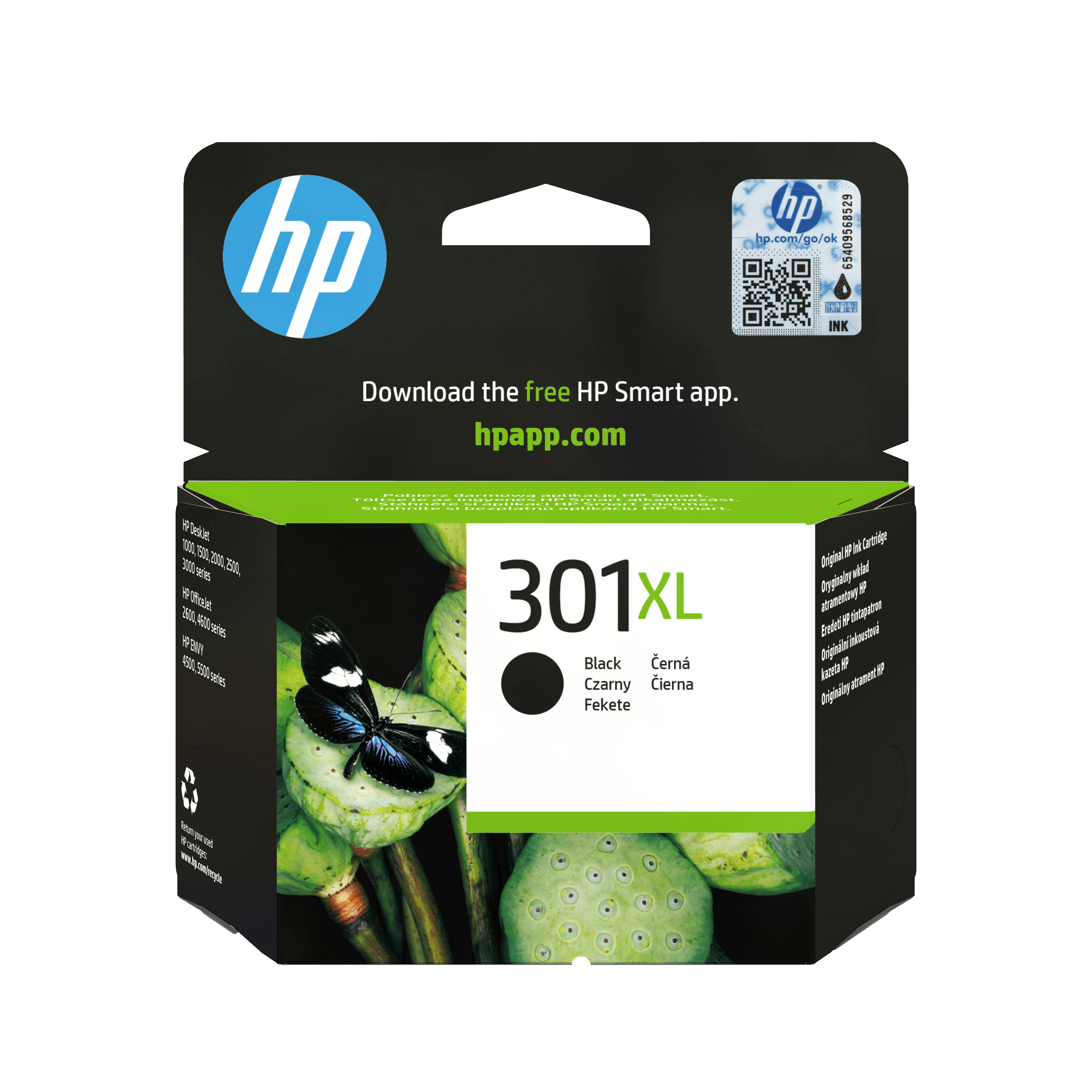HP 301XL    Schwarz             Tintenpatrone 8ml
