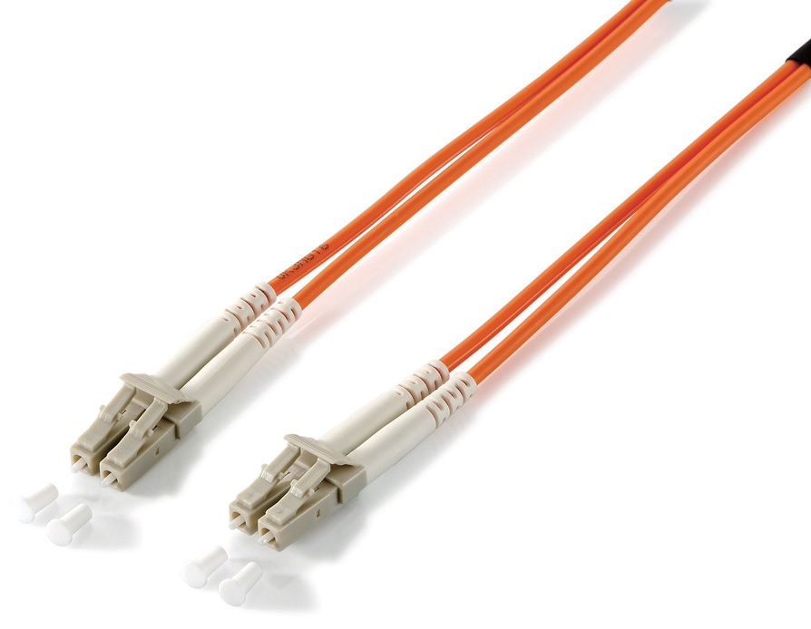 Equip Patchkabel LC->LC 5.00m Multimode Duplex OM2 orange Polybeutel