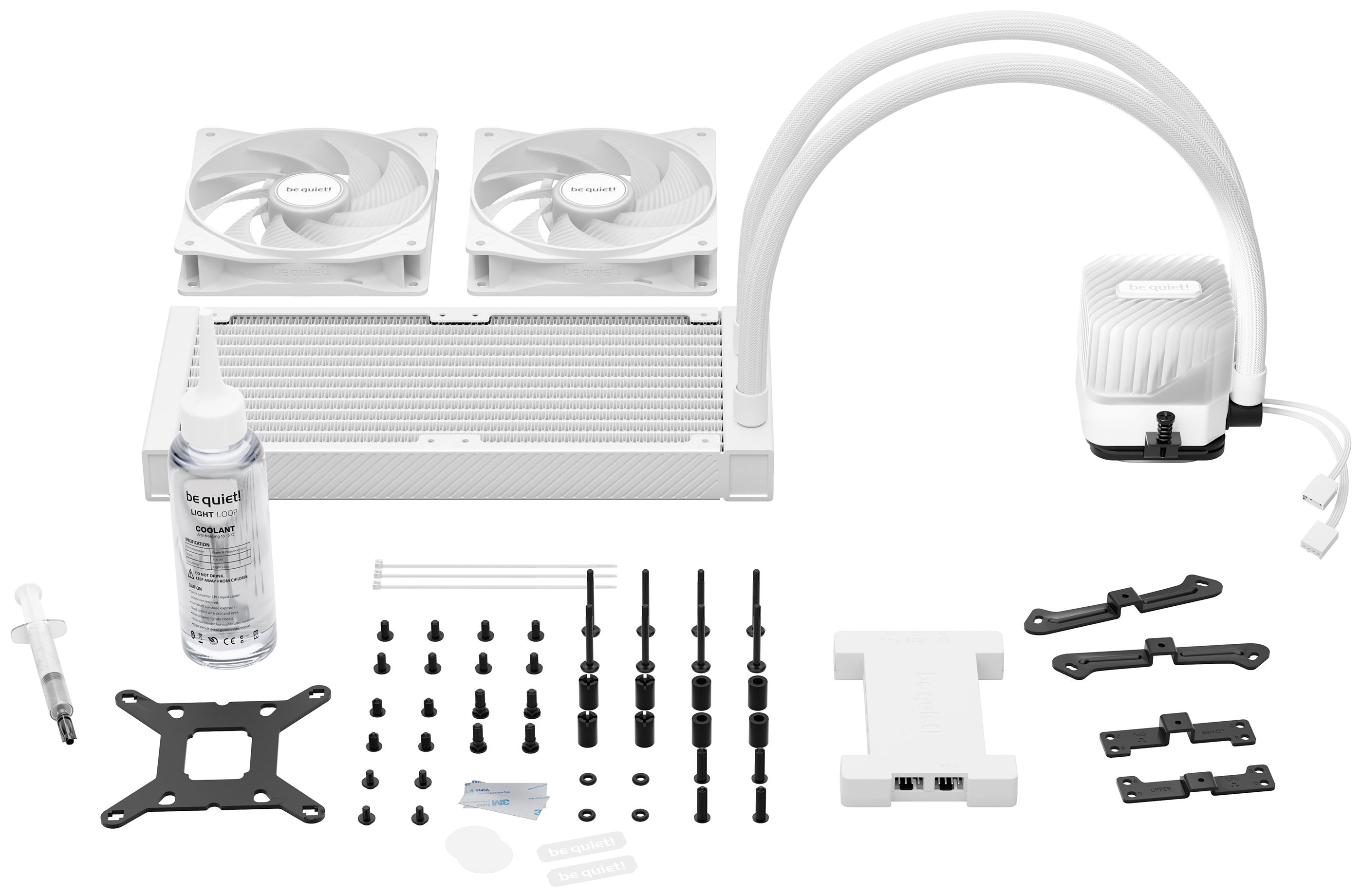 be quiet! WAK LIGHT LOOP 240mm White All-in-One Wasserkühlg.