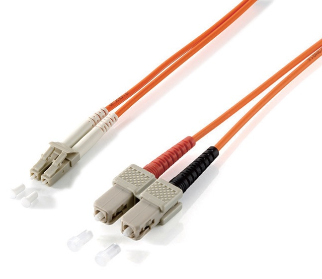 Equip Patchkabel LC->SC 3.00m Multimode Duplex OM1 orange Polybeutel