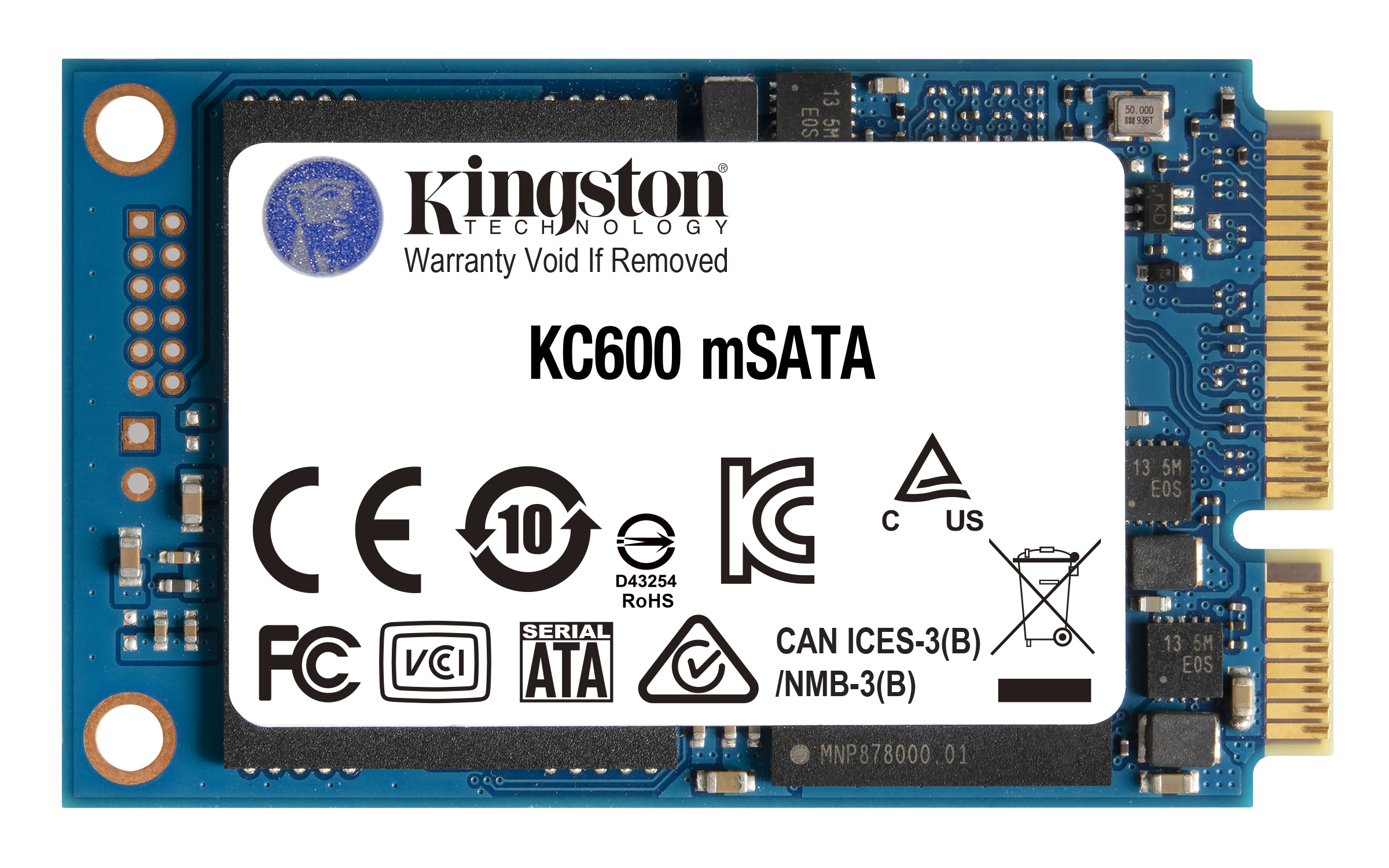 SSD 1TB Kingston 1,8" (4,6cm) mSATA KC600 retail