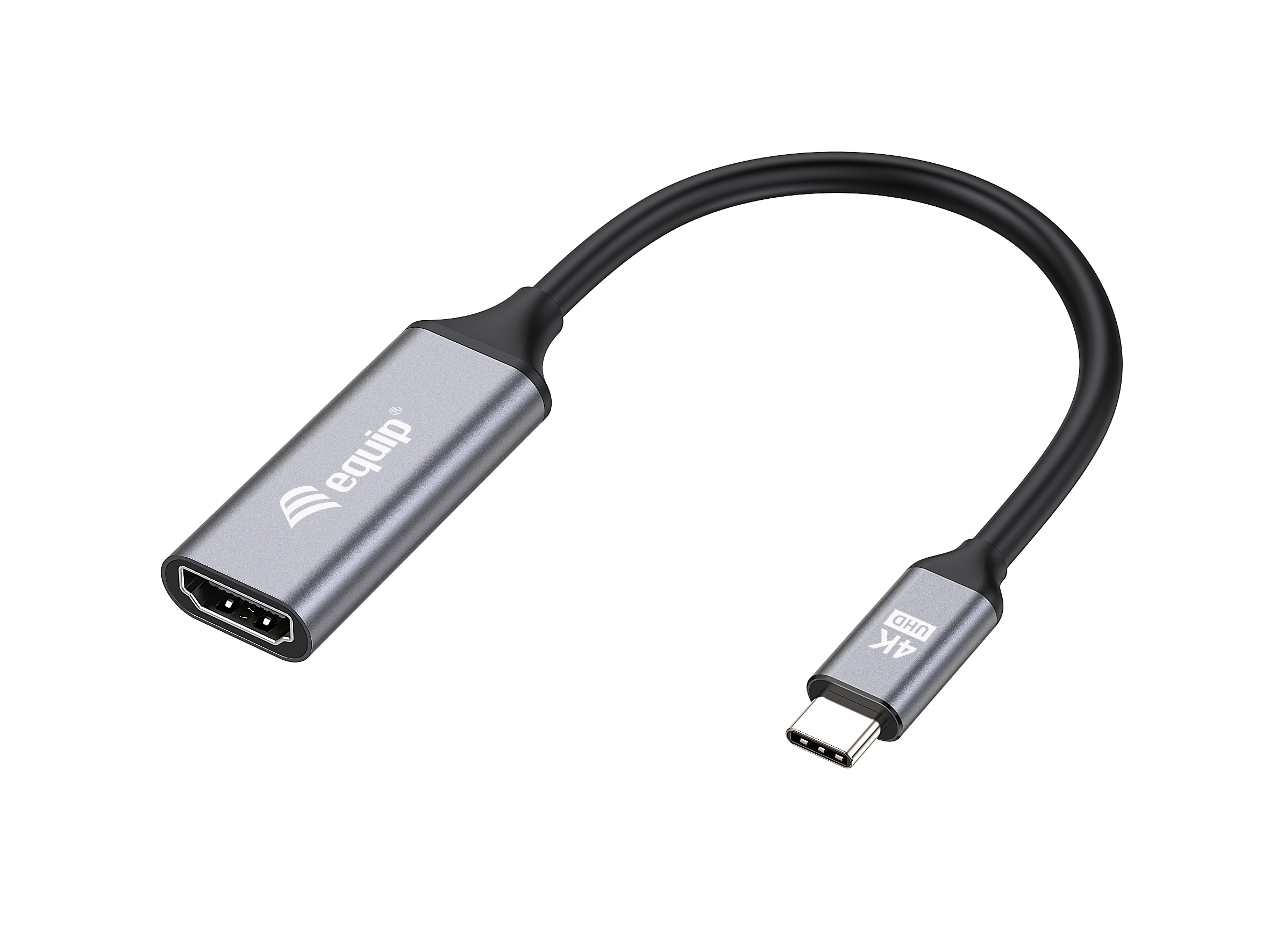 Equip Adapter USB-C->HDMI2.0 St/&shy;Bu 4K/&shy; 60Hz 0.15m PVC