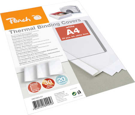 Peach Thermobindemappen  weiss für 30  Blätter A4       20PK