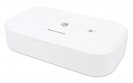 MANHATTAN UV Desinfektionsbox mit 10W Induktionsladepad weiß