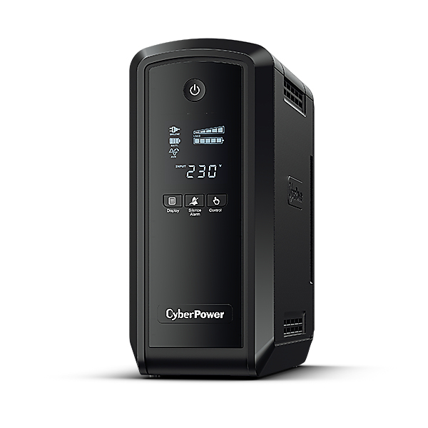 CyberPower CP550EPFCLCD Line-Interactive USV 550VA/350W Reine Sinuswelle, AVR, LCD, USB (HID), RS232, RJ45 Lan Protection, Ausgang (6) Schuko