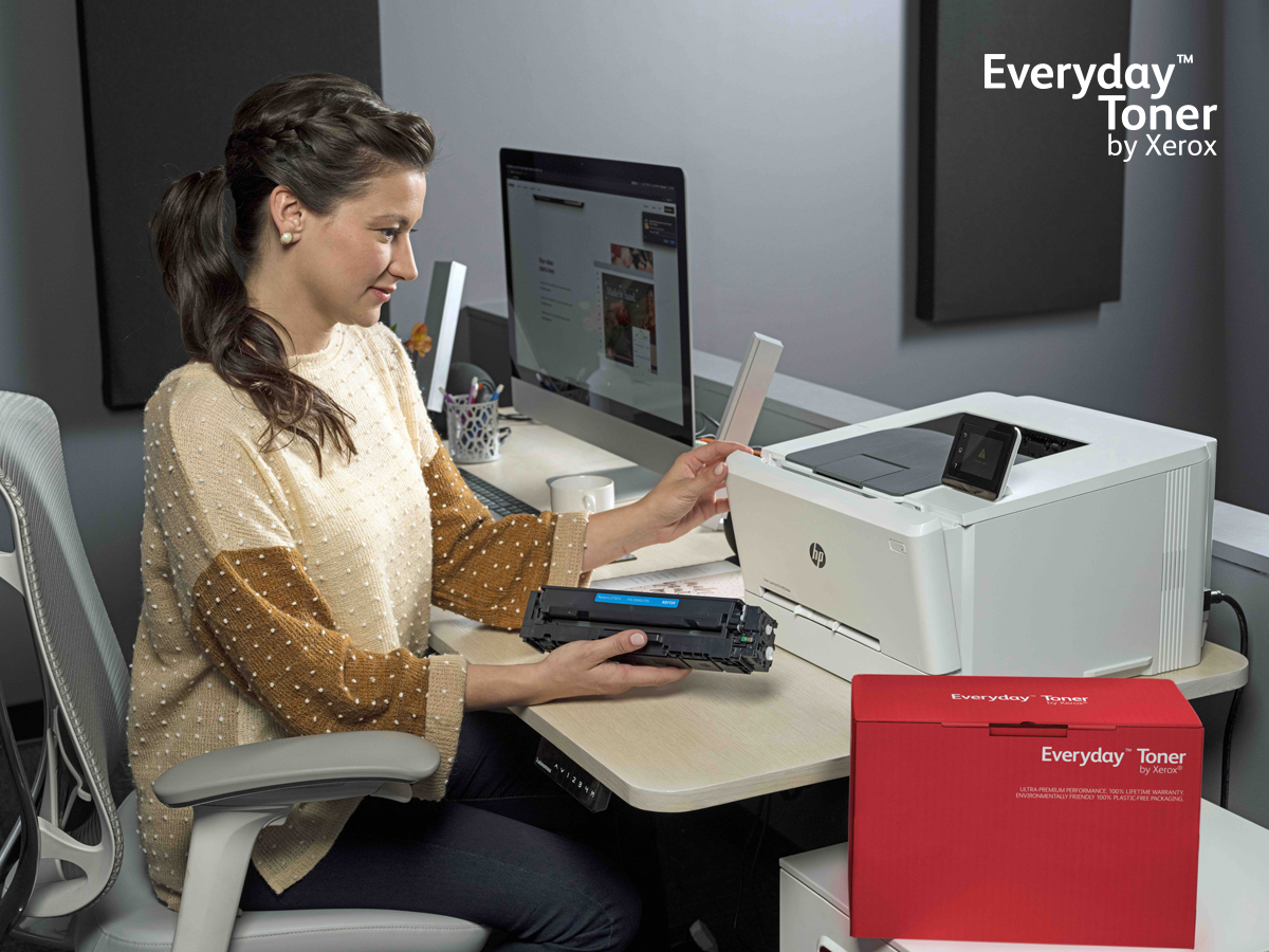 Everyday ™ Schwarz Toner von Xerox, kompatibel mit HP 55X (CE255X/ CRG-324II), High capacity
