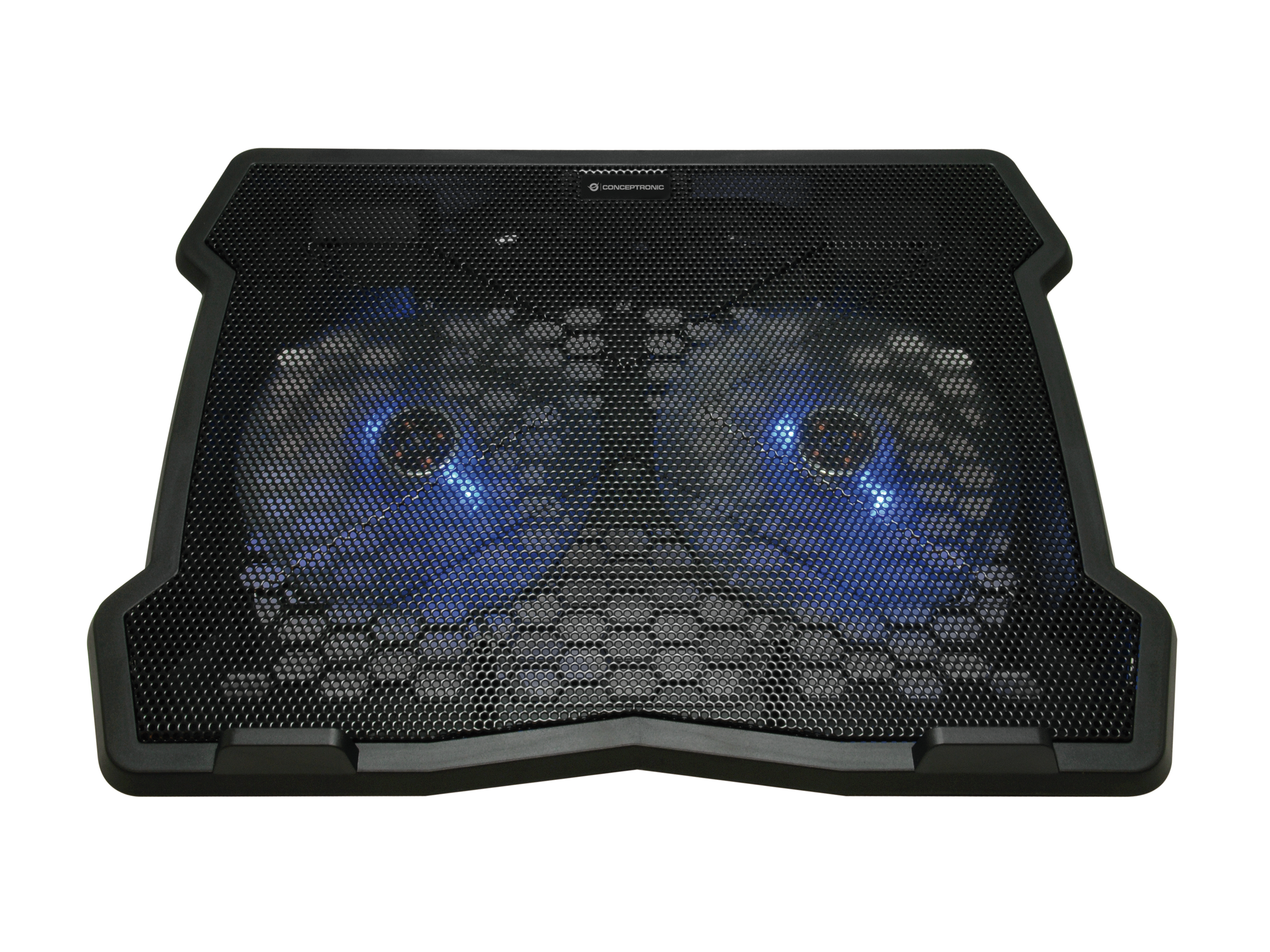 CONCEPTRONIC 2-Fan USB-A2.0 Laptop-Kühlpad  5Kg     15.6" sw