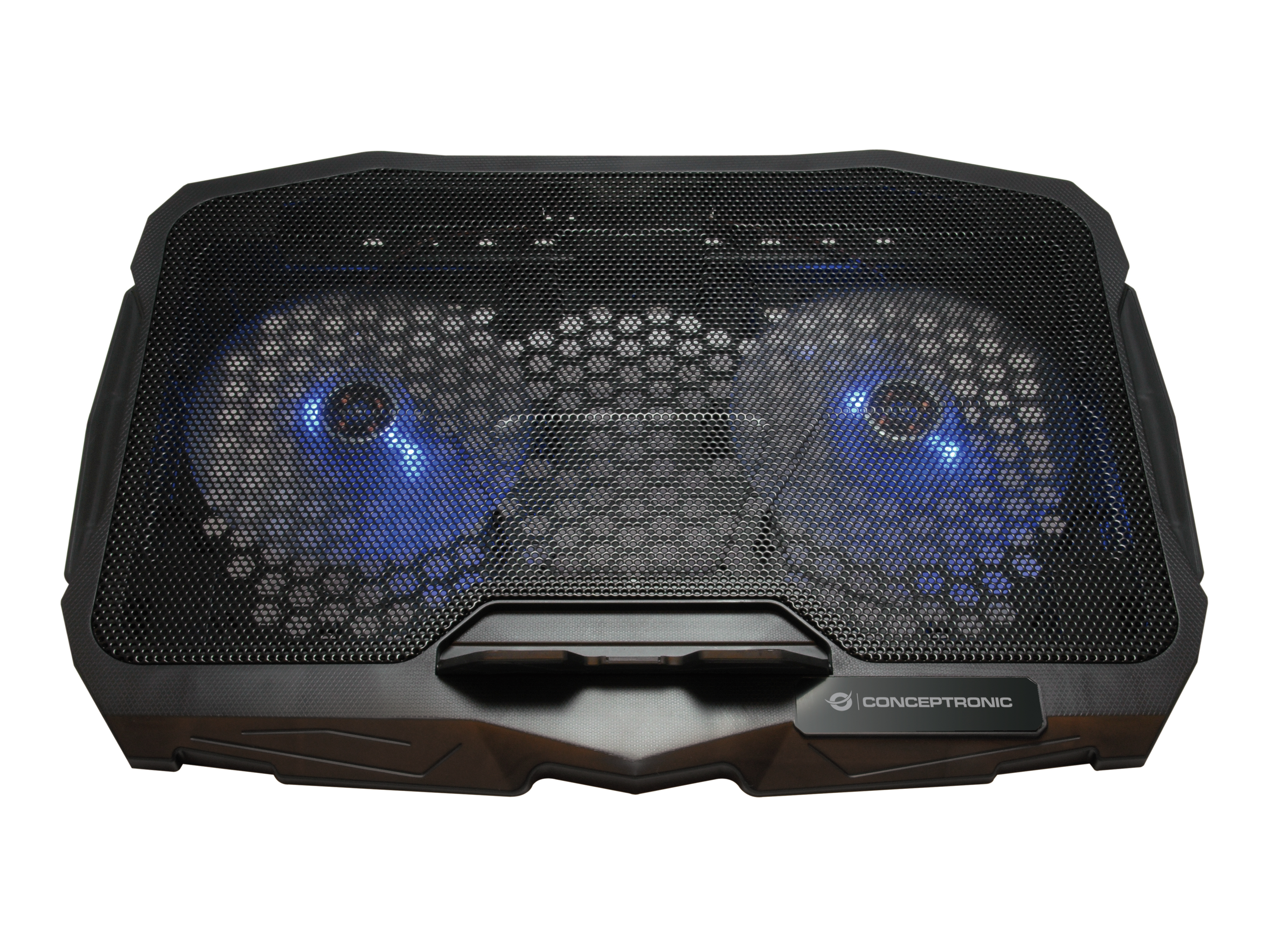 CONCEPTRONIC 2-Fan USB-A2.0 Laptop-Kühlpad  7Kg ERGO  17" sw