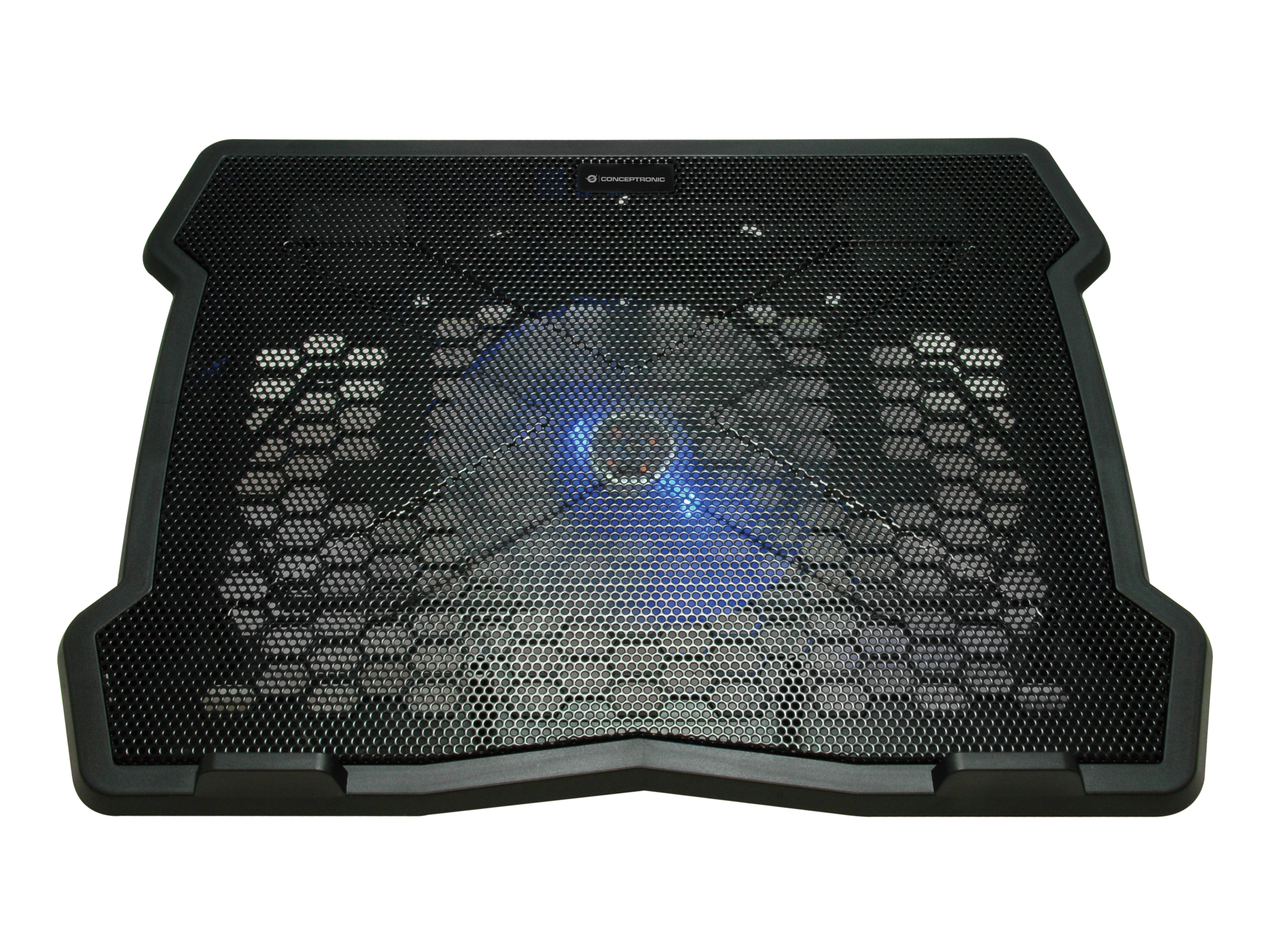 CONCEPTRONIC 1-Fan USB-A2.0 Laptop-Kühlpad  5Kg     15.6" sw
