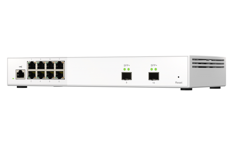 QNAP QSW-M2108-2S Netzwerk-Switch Managed L2 2.5G Ethernet (100/1000/2500) Grau