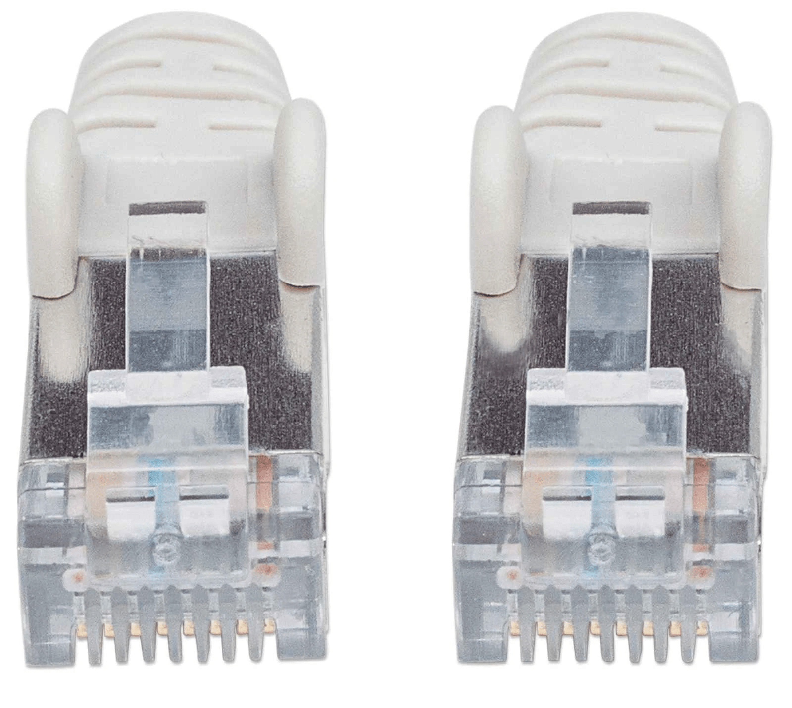 INTELLINET Patchkabel Cat6a-Stecker/Cat7-Rohkabel 0,5m grau