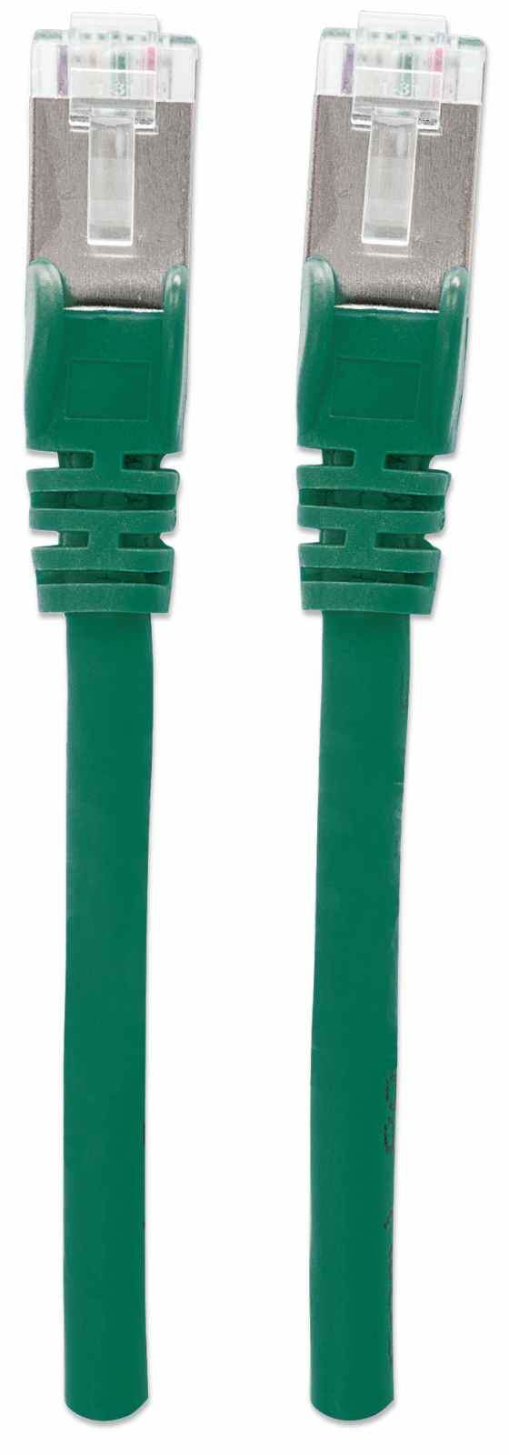 INTELLINET Patchkabel Cat6a-Stecker/Cat7-Rohkabel 1,5m grün Cat7 Kabel