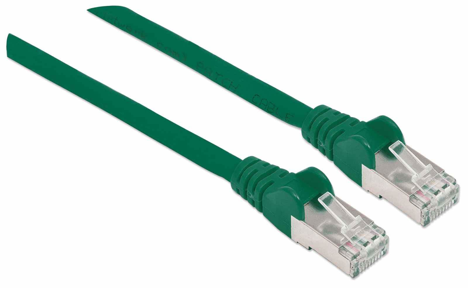 INTELLINET Patchkabel Cat6a-Stecker/Cat7-Rohkabel 2m grün Cat7 Kabel