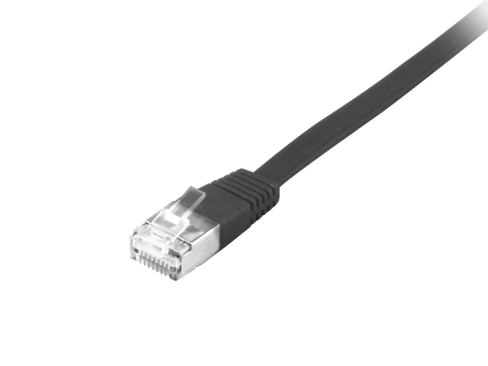 Equip Cat.6A U/FTP Flat Patchkabel, 10m, Schwarz