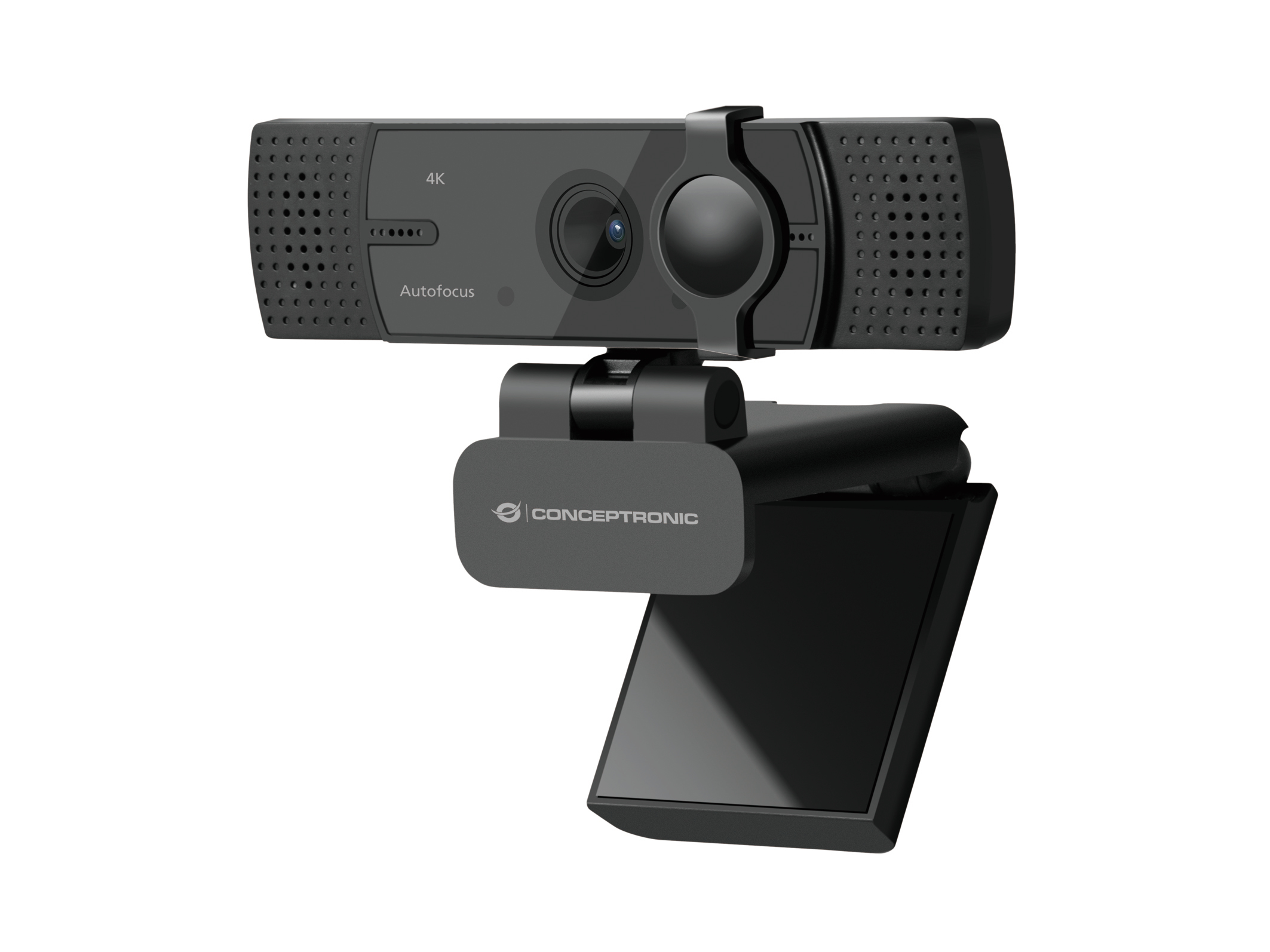 CONCEPTRONIC Webcam USB-A2.0/&shy;-C 120°4K/&shy;30Hz UltraHD+Mikro sw