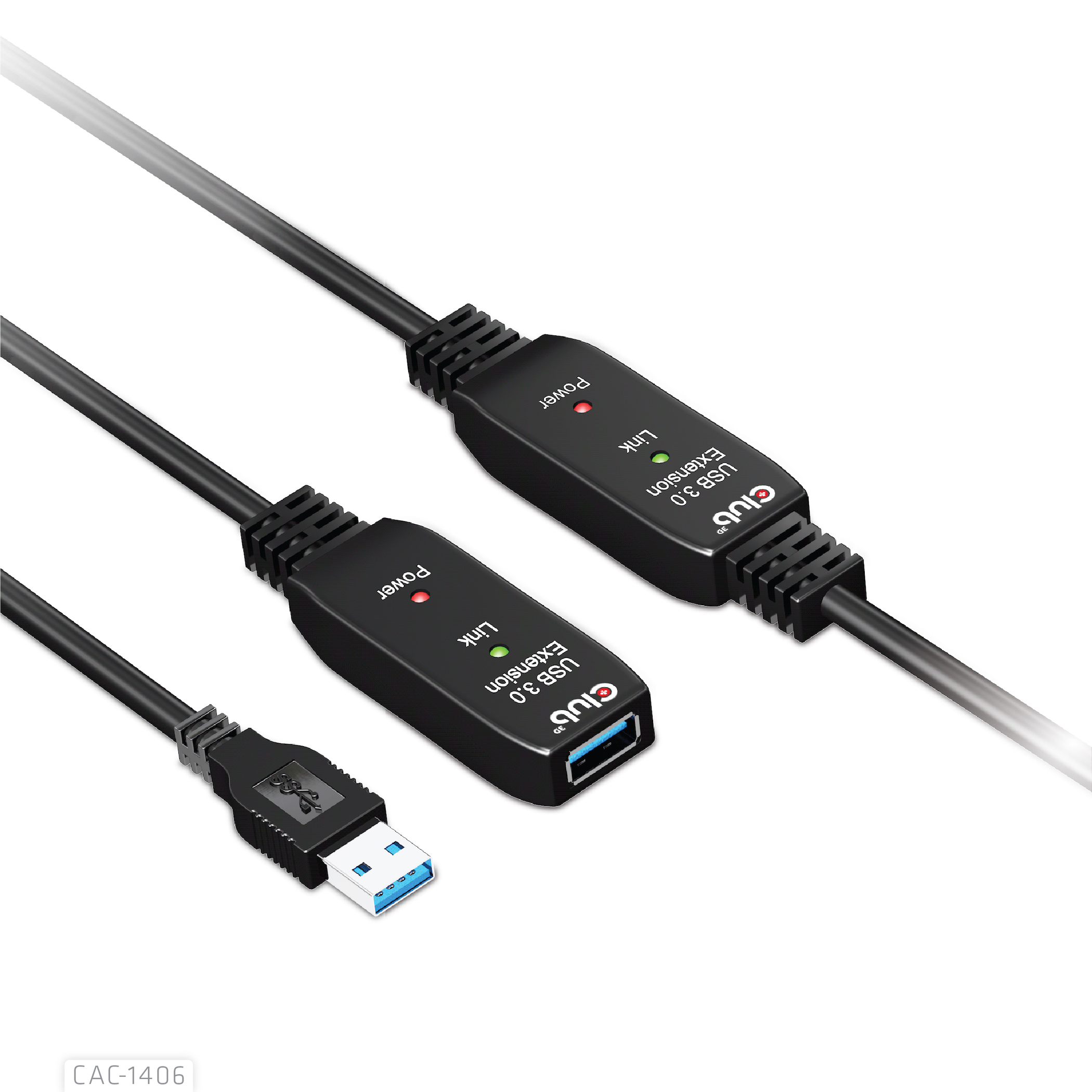 Club3D USB 3.2 A Verlängerungskabel 15m aktiv 5 Gbps St/&shy;Bu retai