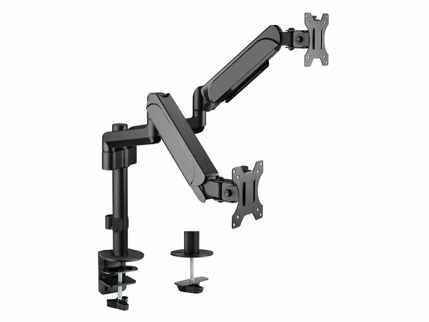 Equip Tischhalterung 17"-32"/&shy;2TFT 360° Gasfeder 9Kg schwarz lite
