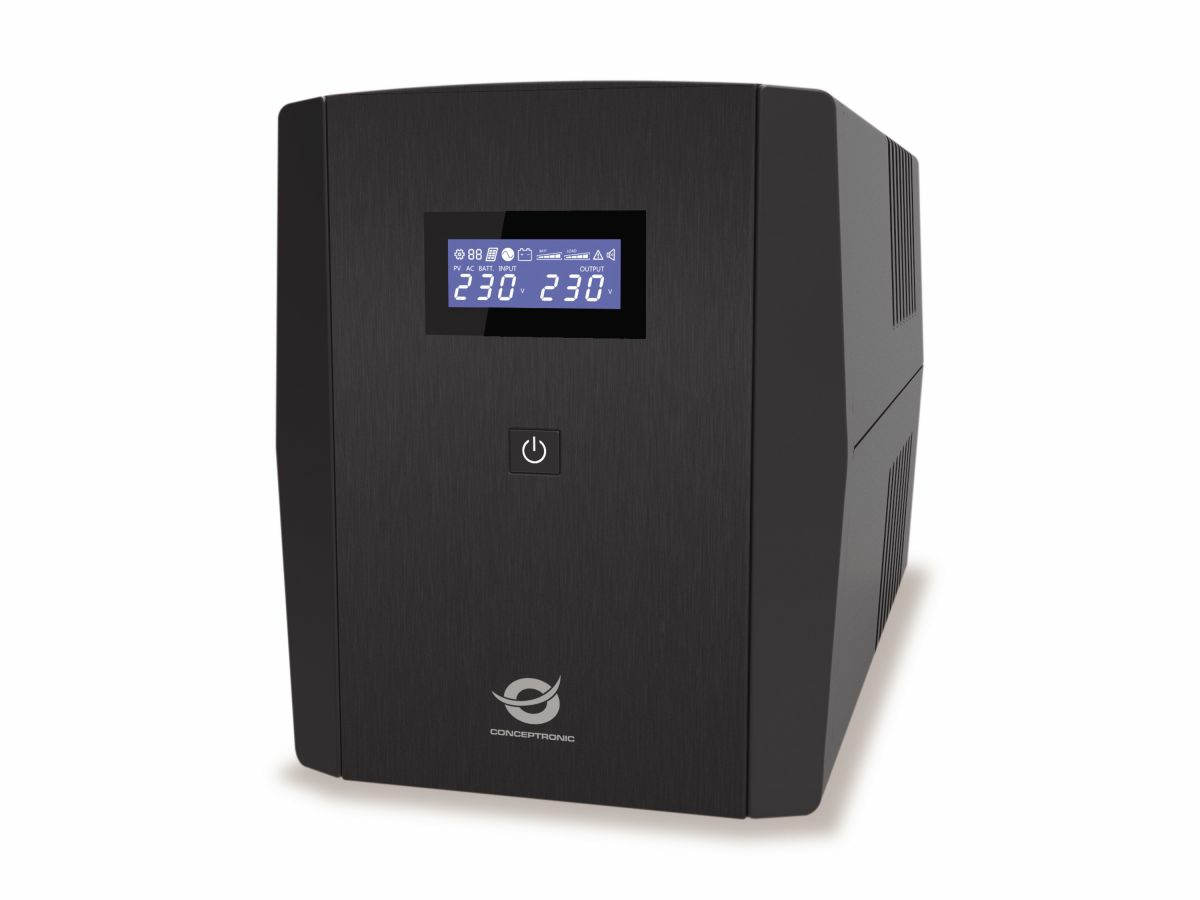CONCEPTRONIC USV 1500VA/&shy;900W/&shy;2xSchuko/&shy;3xIEC/&shy;USB/&shy;RJ45/&shy;AVR sw