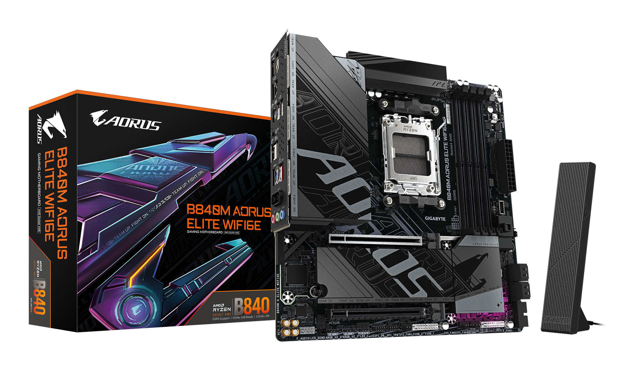 Gigabyte B840M Elite WIFI6E (B840,AM5,mATX,DDR5) Gigabyte B840M Elite WIFI6E (B840,AM5,mATX,DDR5)