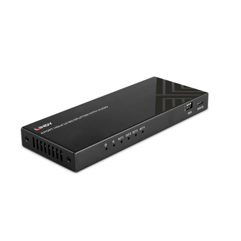 LINDY 4 Port HDMI 8K60 Splitter mit Audio KVM